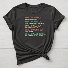 Music T-Shirt : What I Can Do Design, Gildan Softstyle