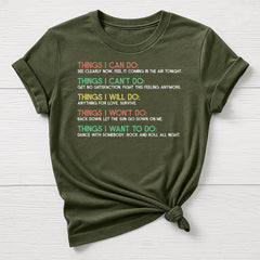 Music T-Shirt : Things I Can Do Design, Gildan Softstyle