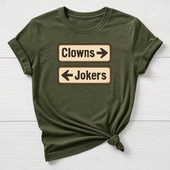Music T-Shirt : Clowns to the Left of Me Design, Gildan Softstyle