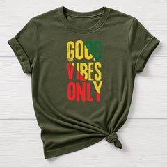 Music T-Shirt : Good Vibes Only Design, Gildan Softstyle