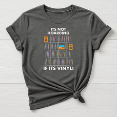 Music T-Shirt : Its Not Hoarding if its Vinyl Shelf Design, Gildan Softstyle
