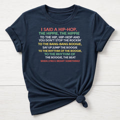 Music T-Shirt : Hip-Hop When Lyrics Meant Something Design, Gildan Softstyle