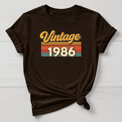 40th Birthday T-Shirt : Vintage 1986 Design, Gildan Softstyle