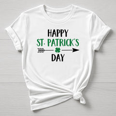 St Patricks Day T-Shirt : Happy Arrow Design, Gildan Softstyle