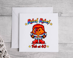 Funny 40th Birthday Card: Fab at 40 Ziggy Design - Fast UK Shipping