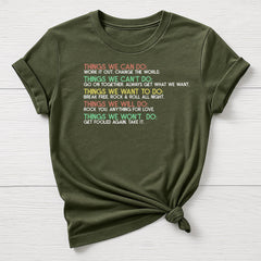 Music T-Shirt : Things We Can Do Design, Gildan Softstyle