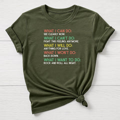 Music T-Shirt : What I Can Do Design, Gildan Softstyle