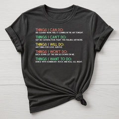 Music T-Shirt : Things I Can Do Design, Gildan Softstyle