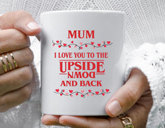 Mothers Day Mug - Upside Down Design - Cult TV Parody Design