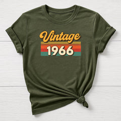 60th Birthday T-Shirt : Vintage 1966 Design, Gildan Softstyle