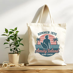Amity Island Surf Shop Tote Bag - Funny Movie Gift - Tracked UK Post