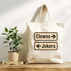 Clowns to the Left of Me Tote Bag - Funny Music Gift - Tracked UK Post
