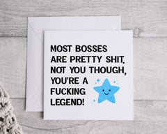 Personalised Boss Card - F*cking Legend Design - Custom print
