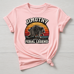 Jimothy T-Shirt : Feral Legend Raccoon Design, Gildan Softstyle