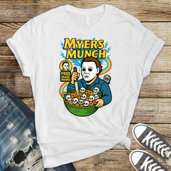 Myers Munch T-Shirt - Horror Parody Design - Fast Tracked UK Shipping
