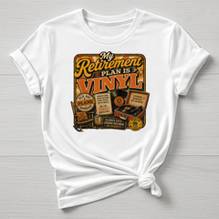 Music T-Shirt : My Retirement Plan is Vinyl Design, Gildan Softstyle