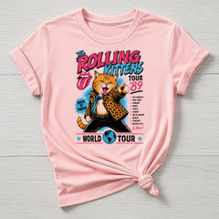 Animal Rock T-Shirt - The Rolling Kittens Concert Poster Design - Gildan Softstyle