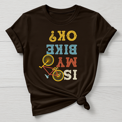 Cycling T-Shirt : Is My Bike Ok Graphic Design, Gildan Softstyle