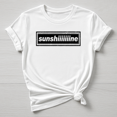 Sunshine Britpop T-Shirt - 90s Music Design , Gildan Softstyle