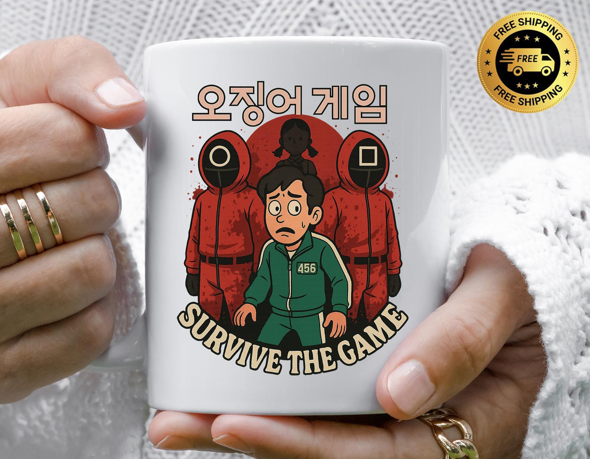 TV Show Parody Mug - Survive The Game Design, Funny Graphic Coffee Cup with Free Tracked UK Postage