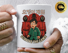 TV Show Parody Mug - Survive The Game Design, Funny Graphic Coffee Cup with Free Tracked UK Postage