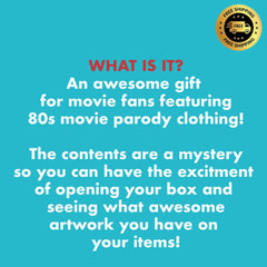 Horror Movie Merch Box - Cool Movie Parody Designs - Free Tracked UK Shipping - 60 Day Money Back Guaranteed