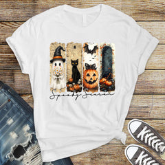 Halloween T-Shirt - Spooky Season Design on Premium Tee - Funny Graphic Tee with Free Tracked UK Postage