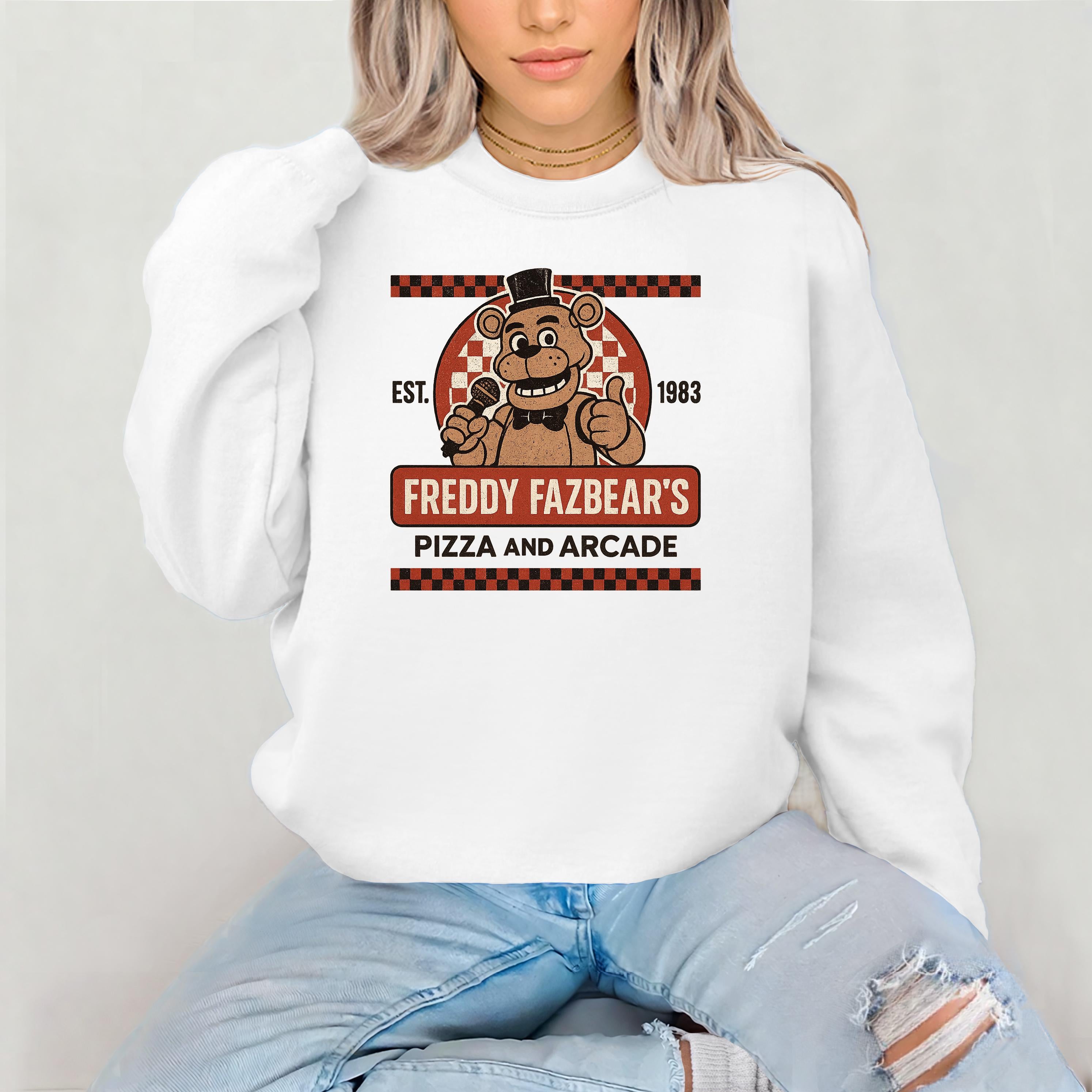 Freddy Pizza Movie Parody Sweatshirt: Gildan Heavy Blend, Fast Tracked UK Postage