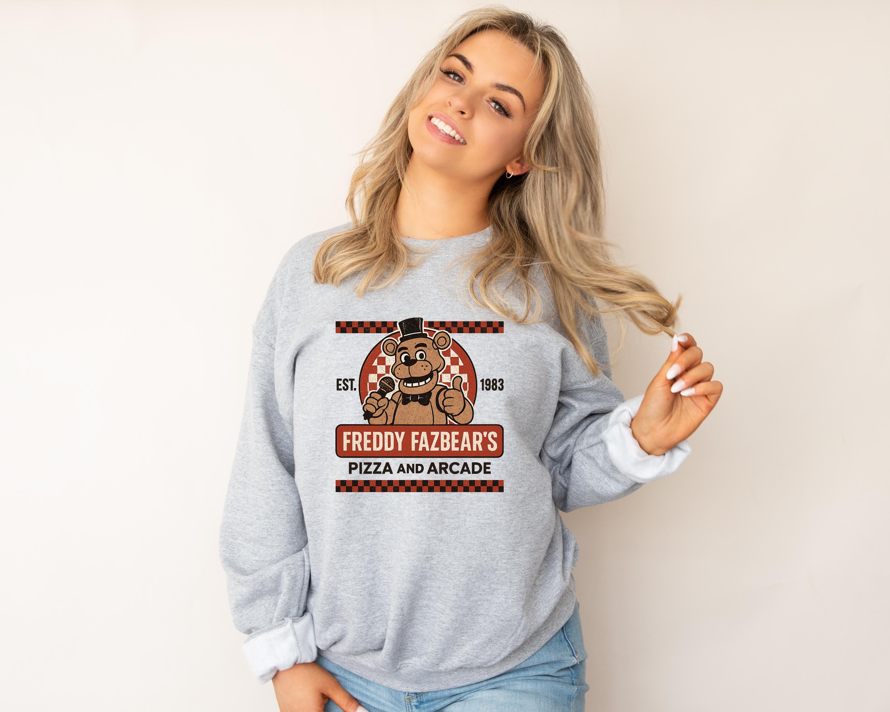 Freddy Pizza Movie Parody Sweatshirt: Gildan Heavy Blend, Fast Tracked UK Postage