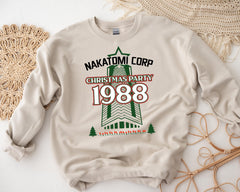 Nakatomi Christmas Party Sweatshirt: 1988 Movie Graphic, Fast UK Tracked Post