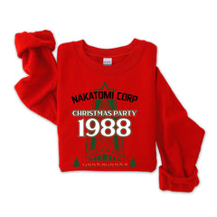 Nakatomi Christmas Party Sweatshirt: 1988 Movie Graphic, Fast UK Tracked Post