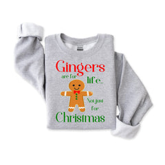 Christmas Sweatshirt, Gingers are for Life not just Christmas Design, Heavyweight Adult & Kids Sizes,  Christmas Jumper Free Tracked Post