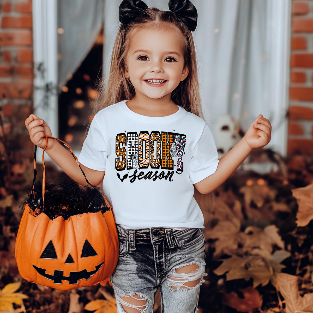 Halloween Kids T-Shirt |  Spooky Season Design on Softstyle Premium Tee | UK Free Tracked Post