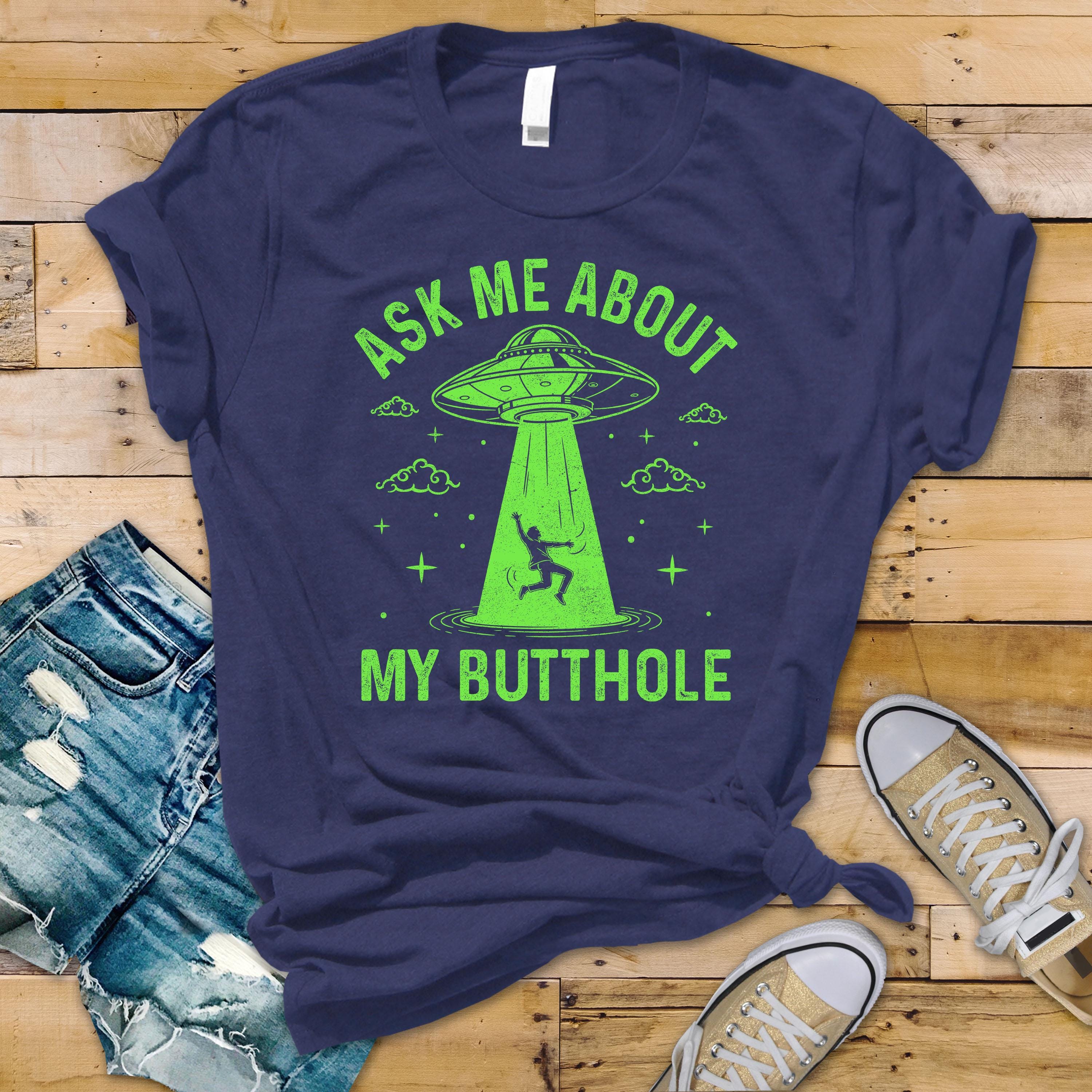Funny T-Shirt - Alien Abduction Design - Supersoft Premium Tee