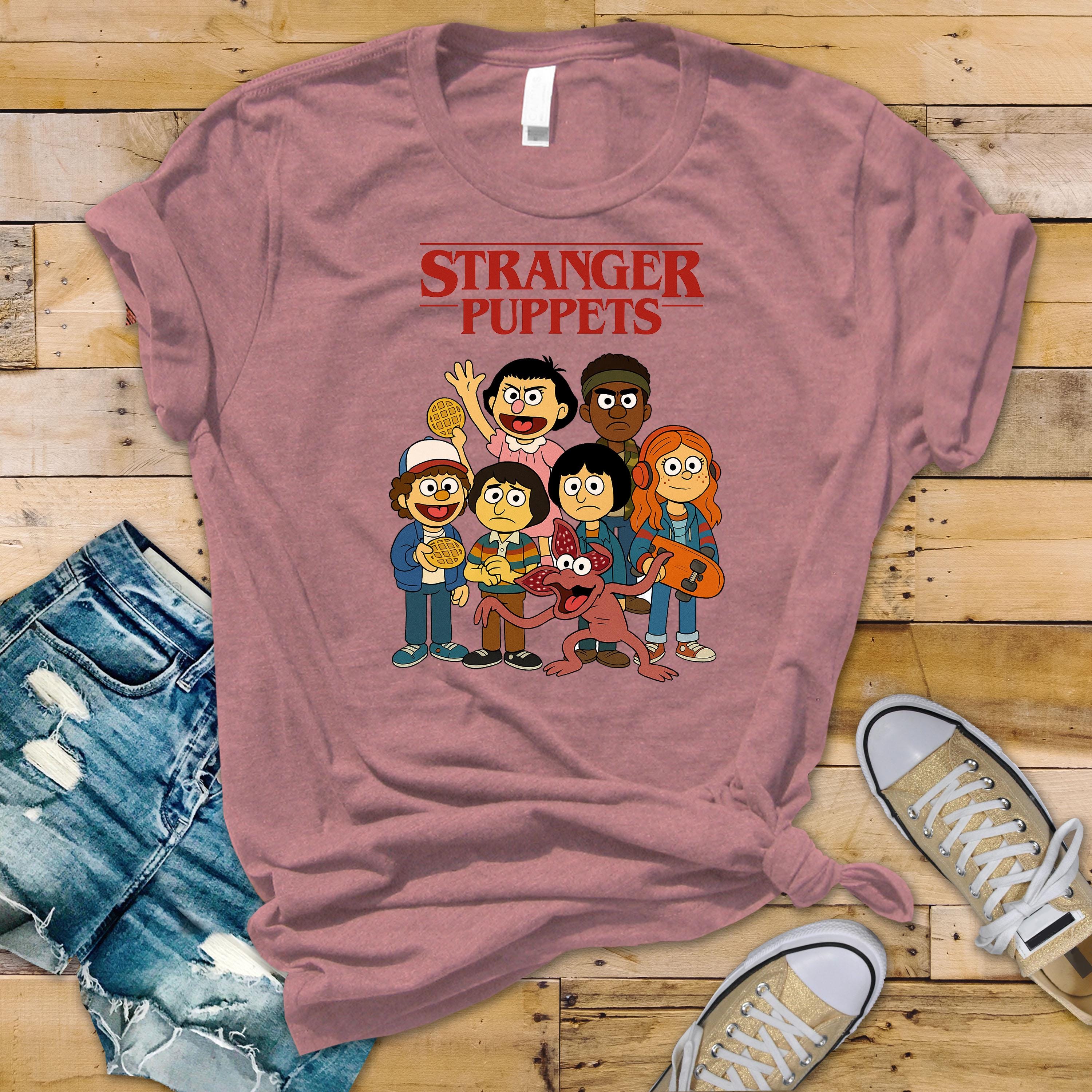 Stranger Puppets T-Shirt: Cult TV Parody, Fast UK Tracked Post
