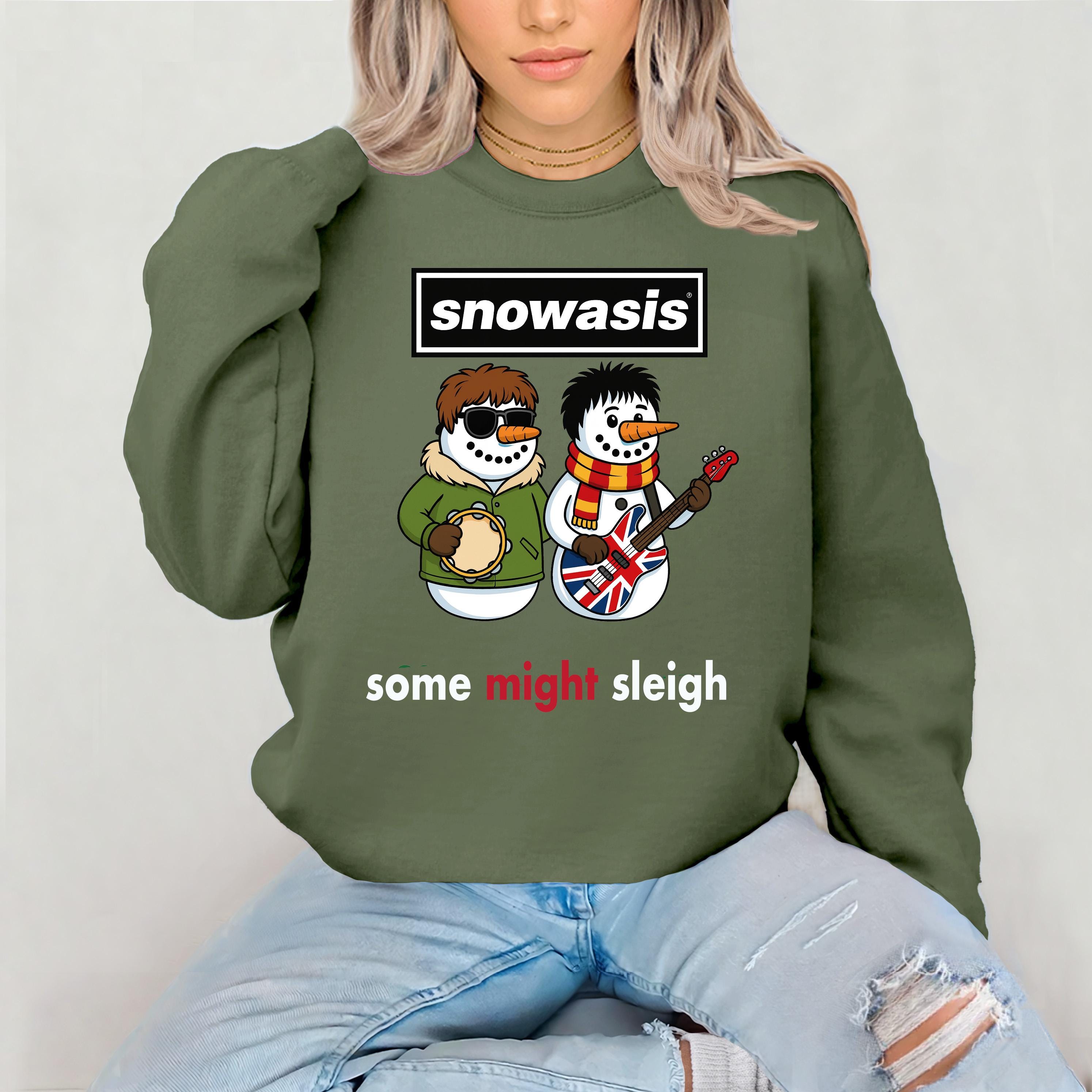 Funny  Christmas Sweatshirt: Snowasis Music Design - Gildan Heavyweight Blend