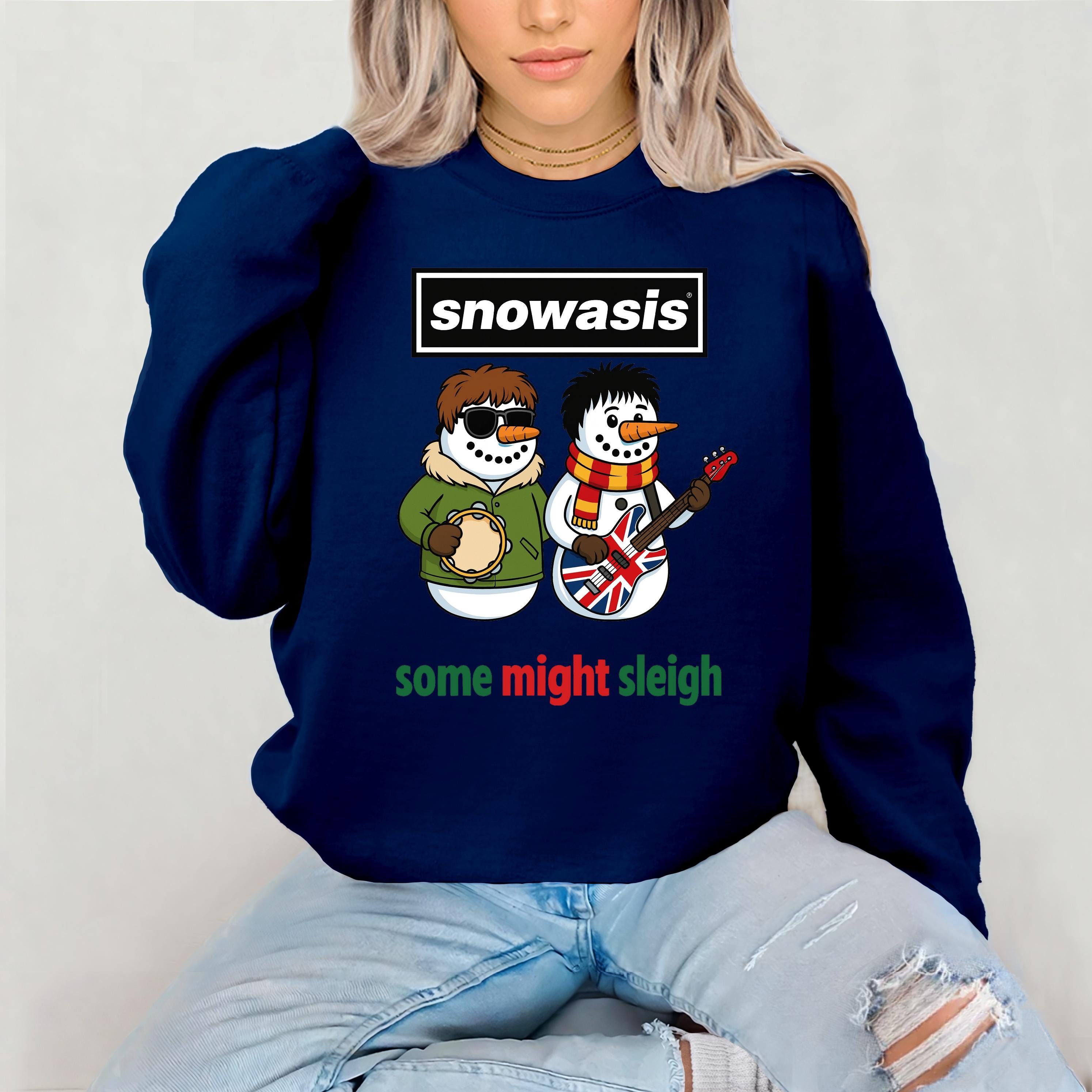 Funny  Christmas Sweatshirt: Snowasis Music Design - Gildan Heavyweight Blend