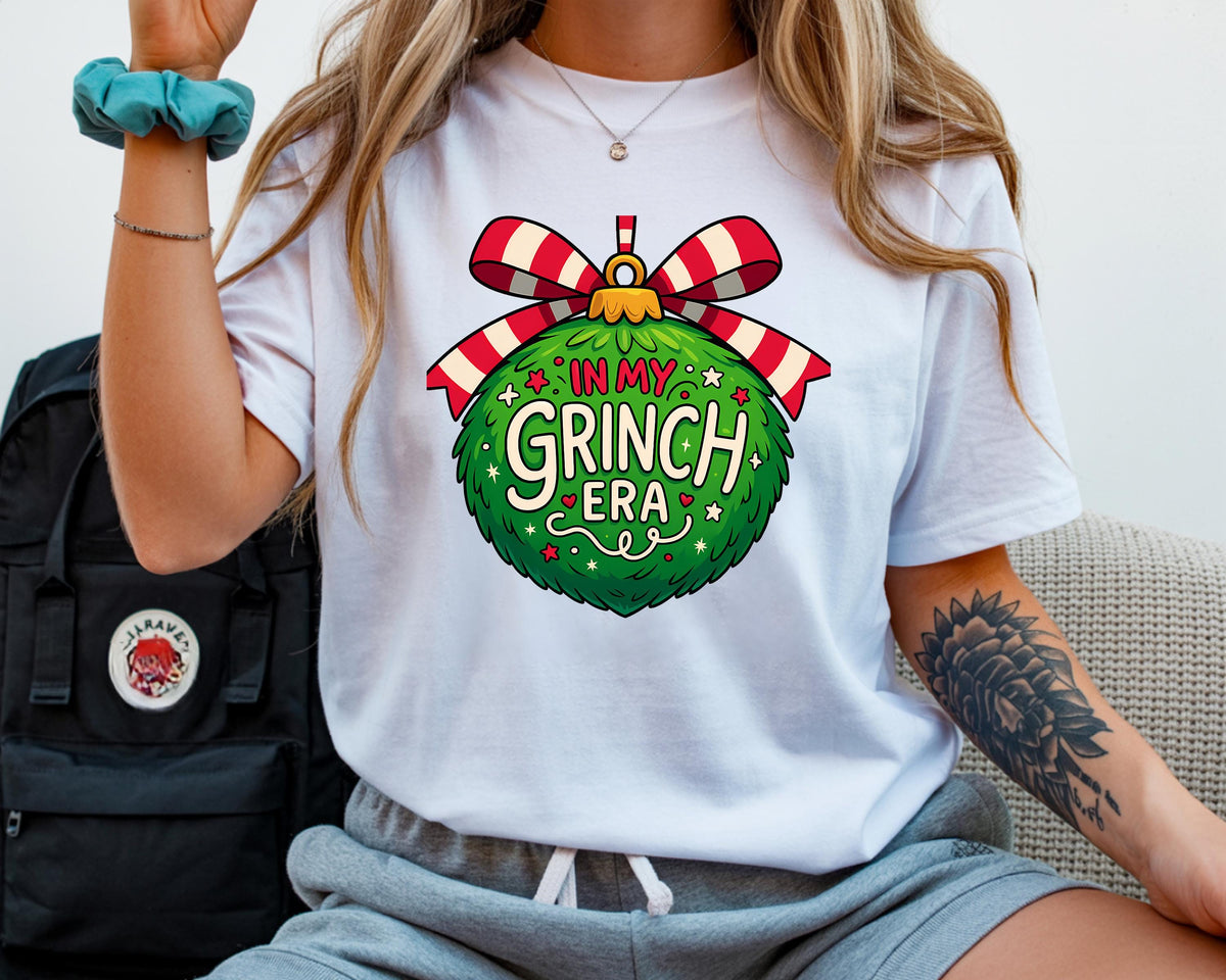 Funny Christmas T-Shirt: In My Grinch Era Design - Softstyle Tee