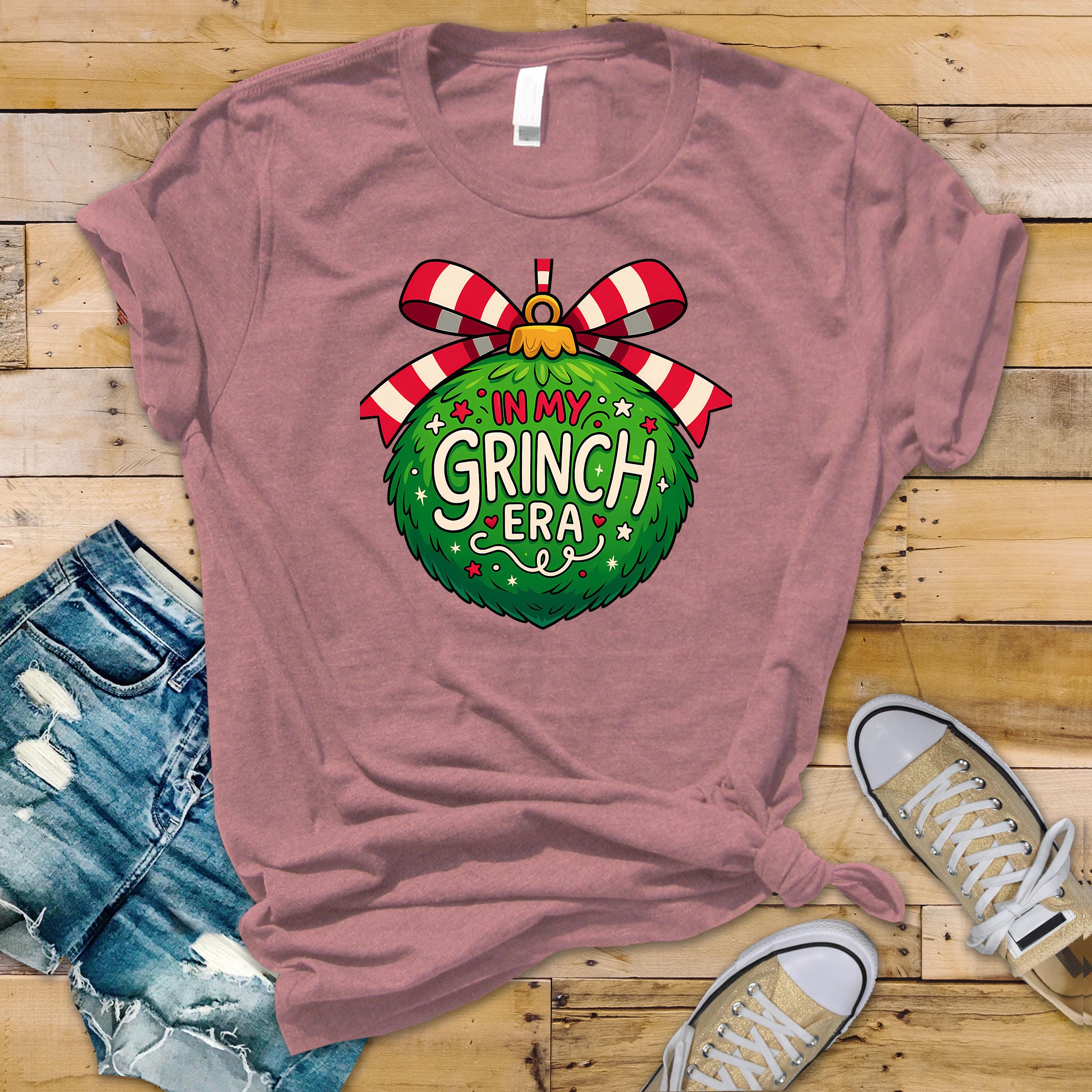 Funny Christmas T-Shirt: In My Grinch Era Design - Softstyle Tee