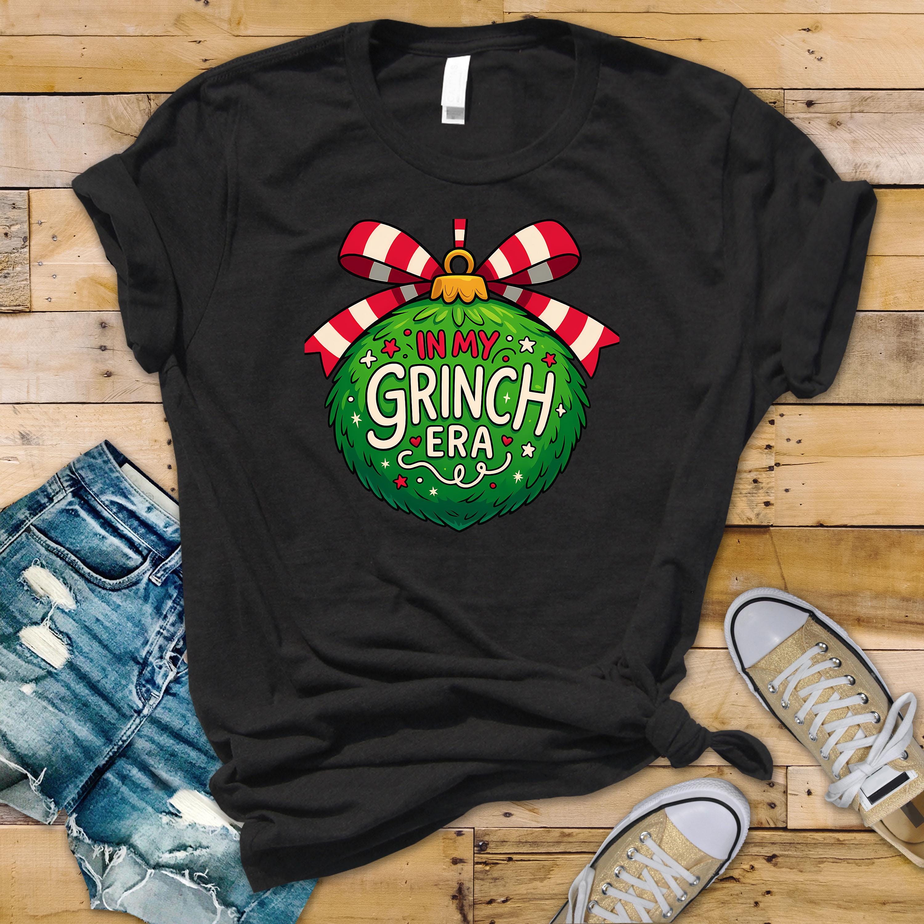 Funny Christmas T-Shirt: In My Grinch Era Design - Softstyle Tee