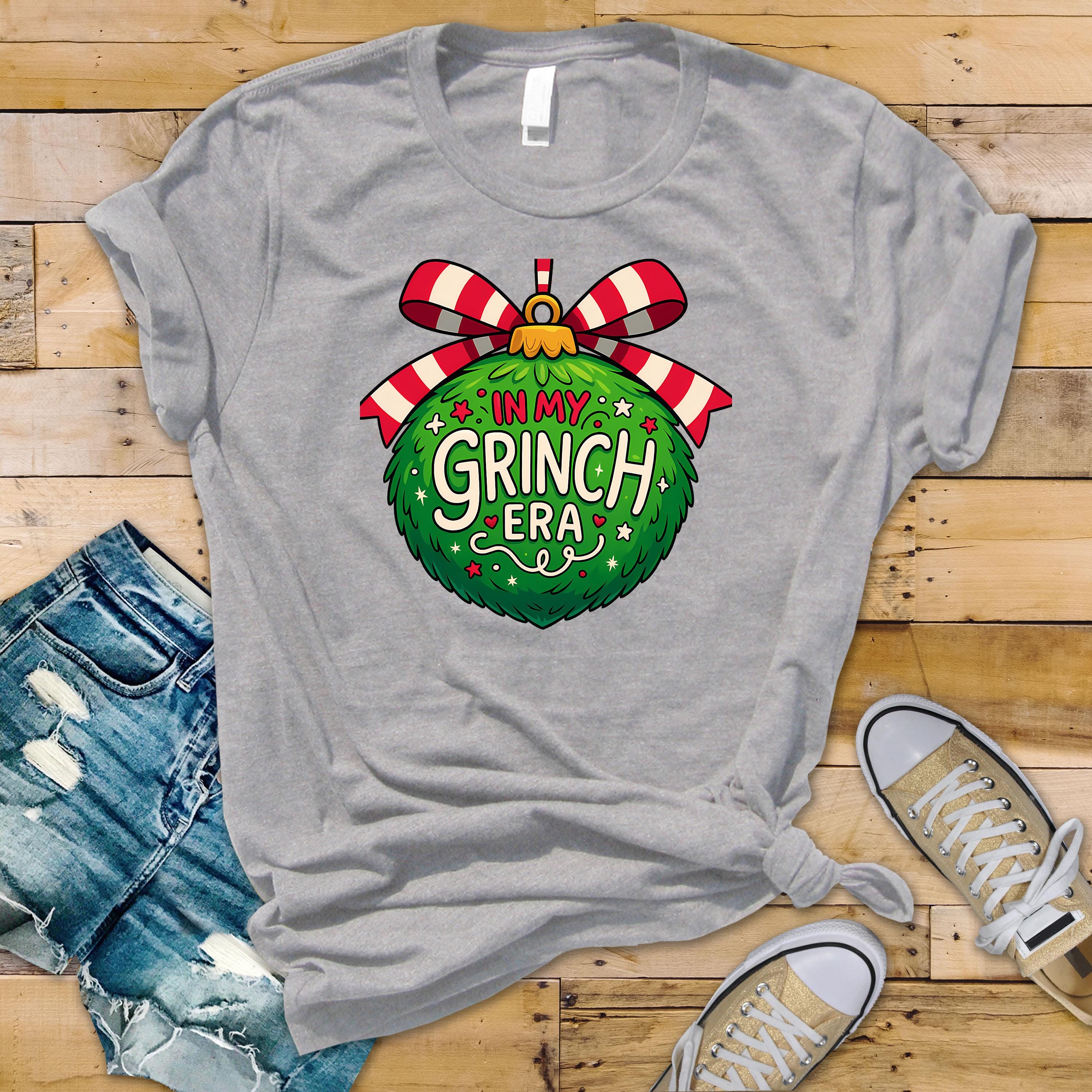 Funny Christmas T-Shirt: In My Grinch Era Design - Softstyle Tee