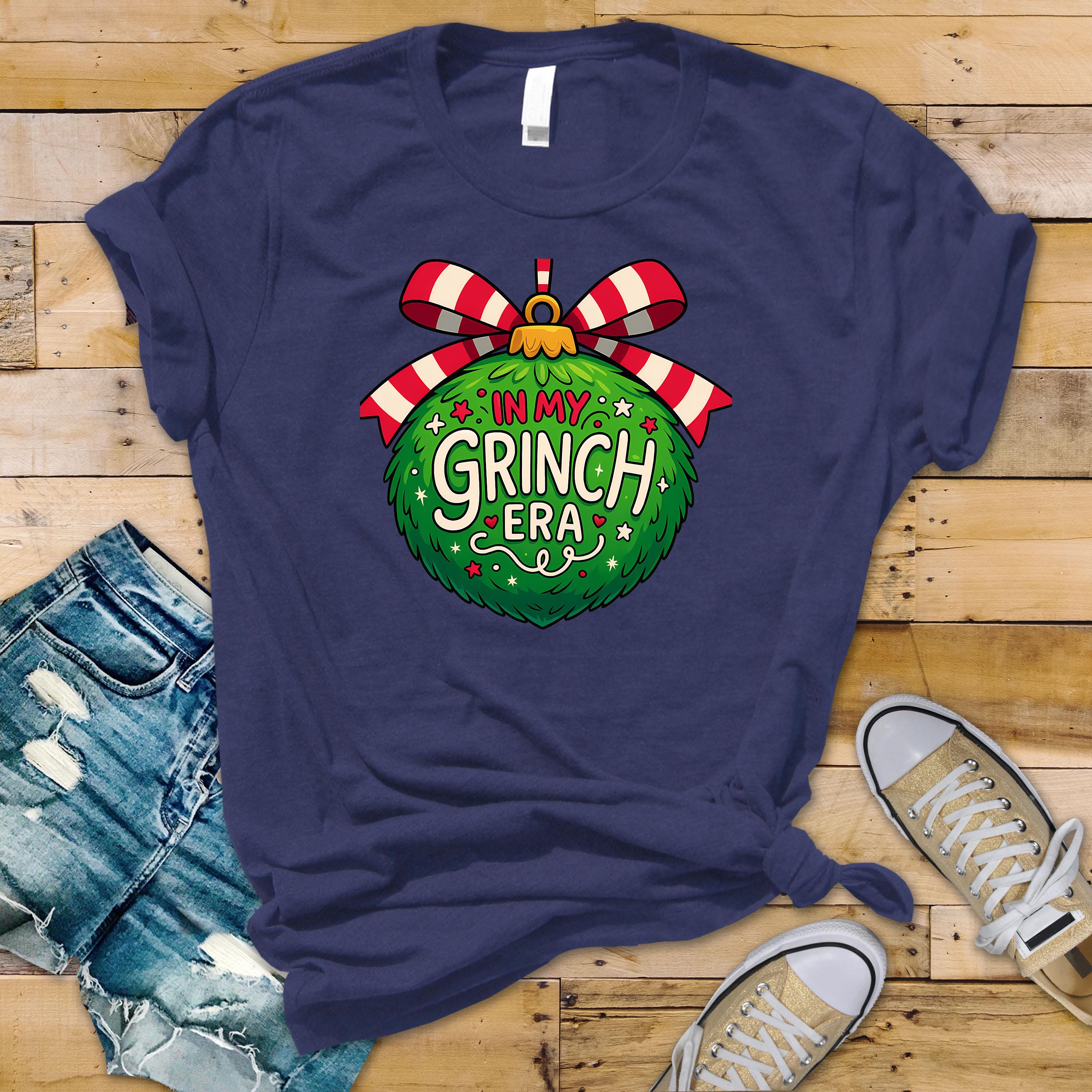 Funny Christmas T-Shirt: In My Grinch Era Design - Softstyle Tee
