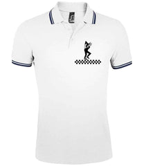 Ska Polo Shirt, Twin Tip Style With Logo, Northern Soul Tee, Two Tone