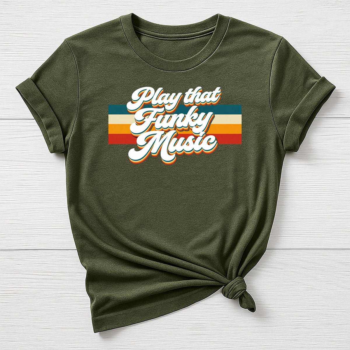 Music T-Shirt : Play That Funky Music Design, Gildan Softstyle