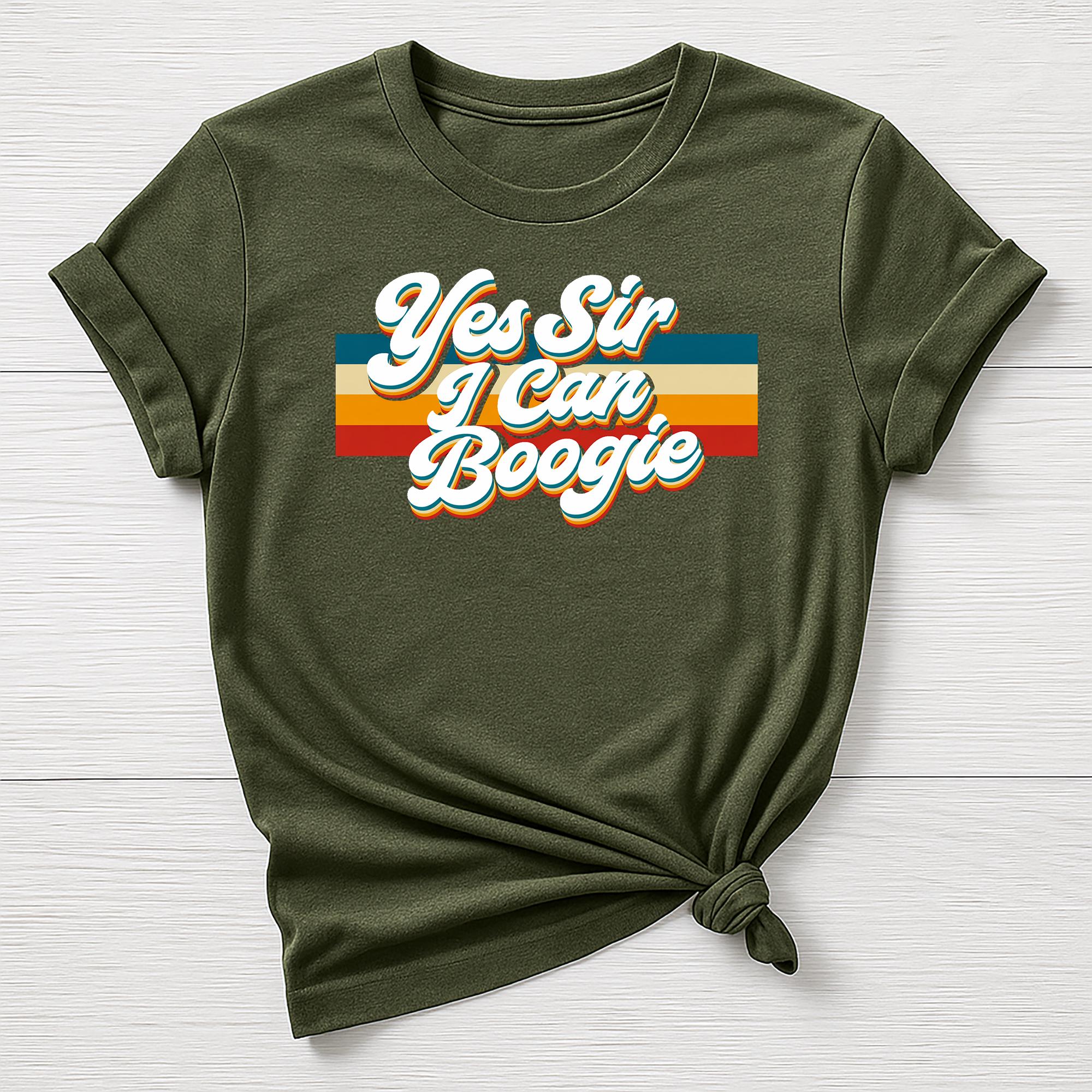 Music T-Shirt : Yes Sir I can Boogie Design, Gildan Softstyle