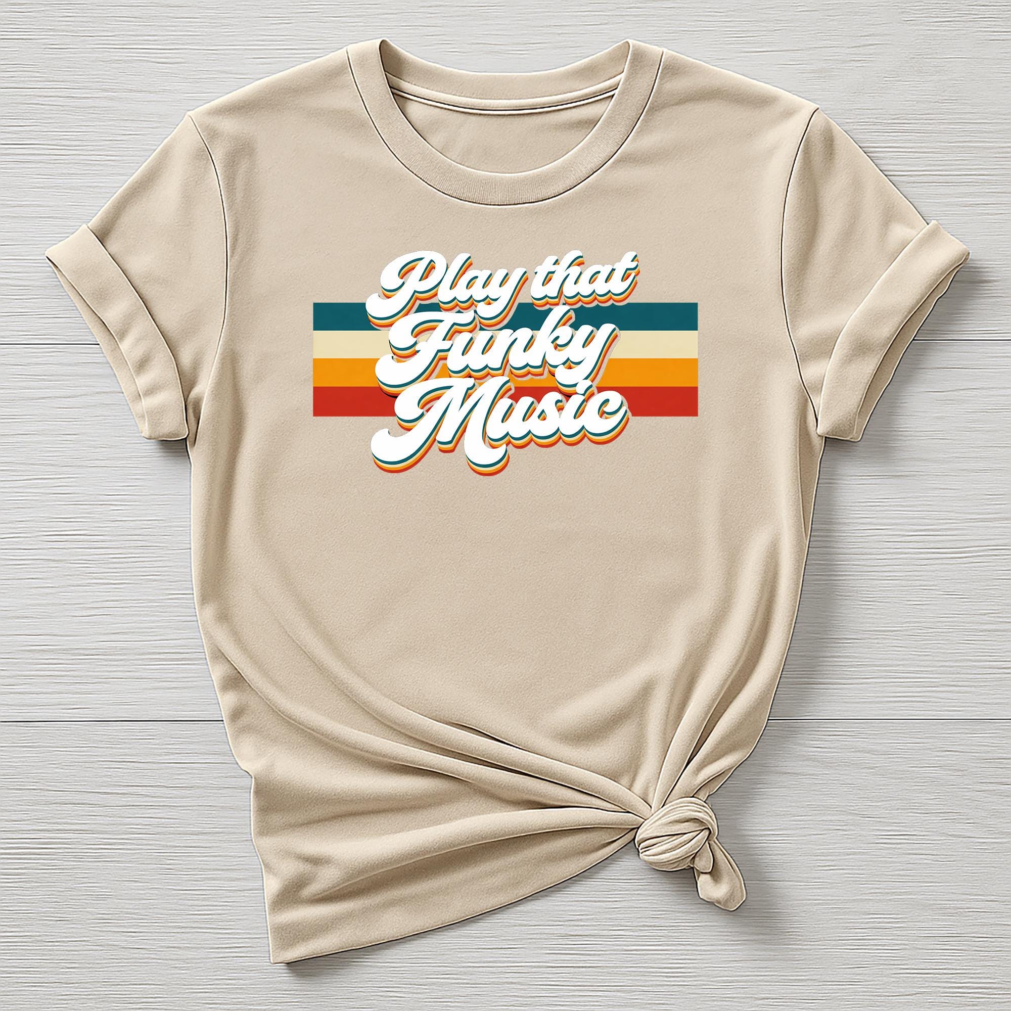 Music T-Shirt : Play That Funky Music Design, Gildan Softstyle