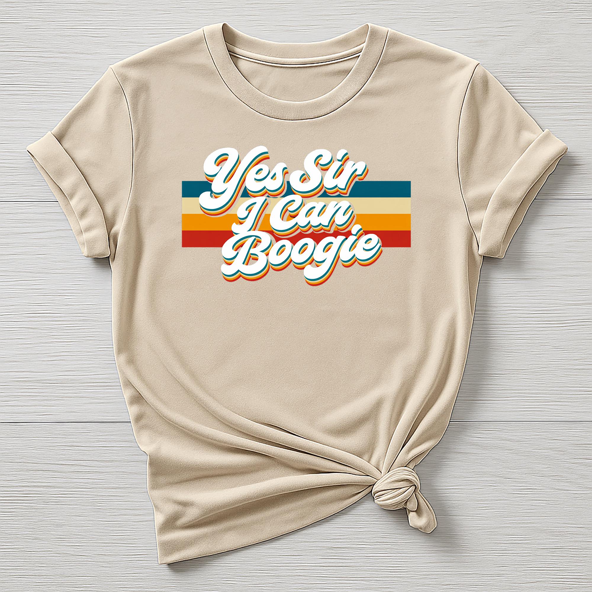 Music T-Shirt : Yes Sir I can Boogie Design, Gildan Softstyle