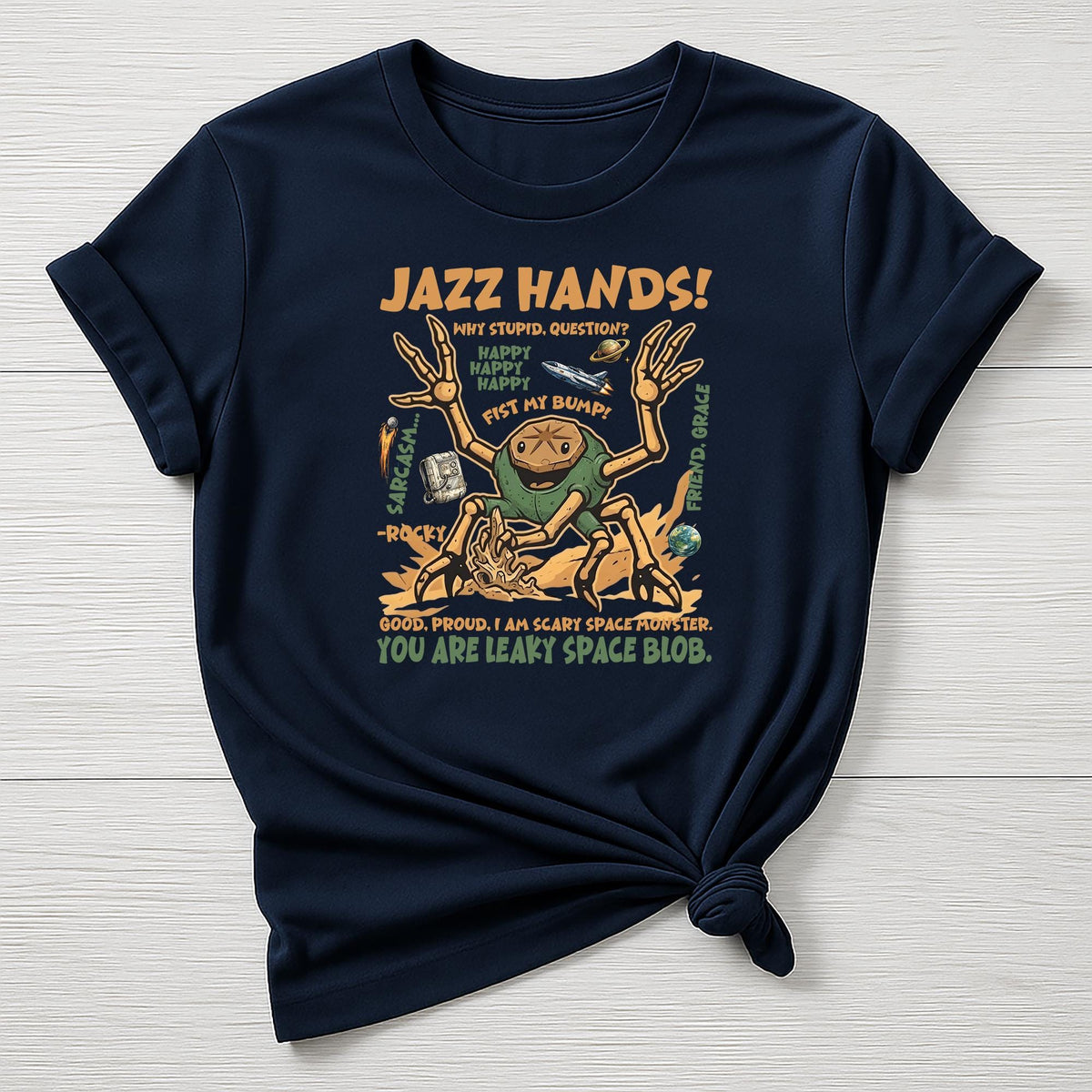 Dr Grace Movie Parody T-Shirt : Jazz Hands Design, Gildan Softstyle