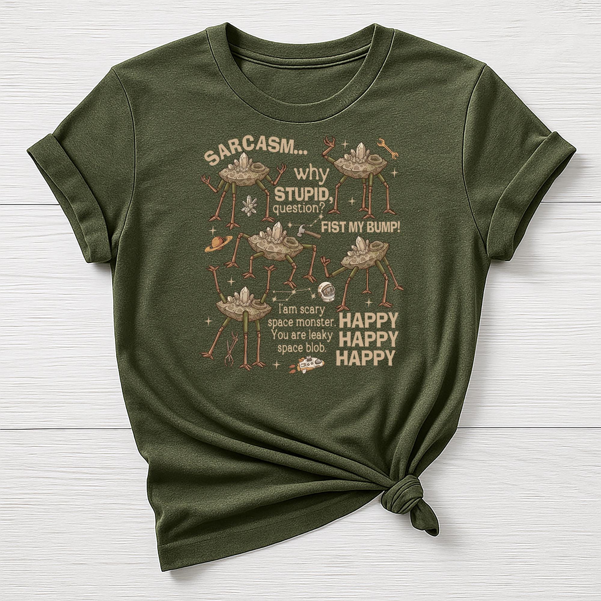 Dr Grace Movie Parody T-Shirt : Sarcasm Why Stupid Design, Gildan Softstyle
