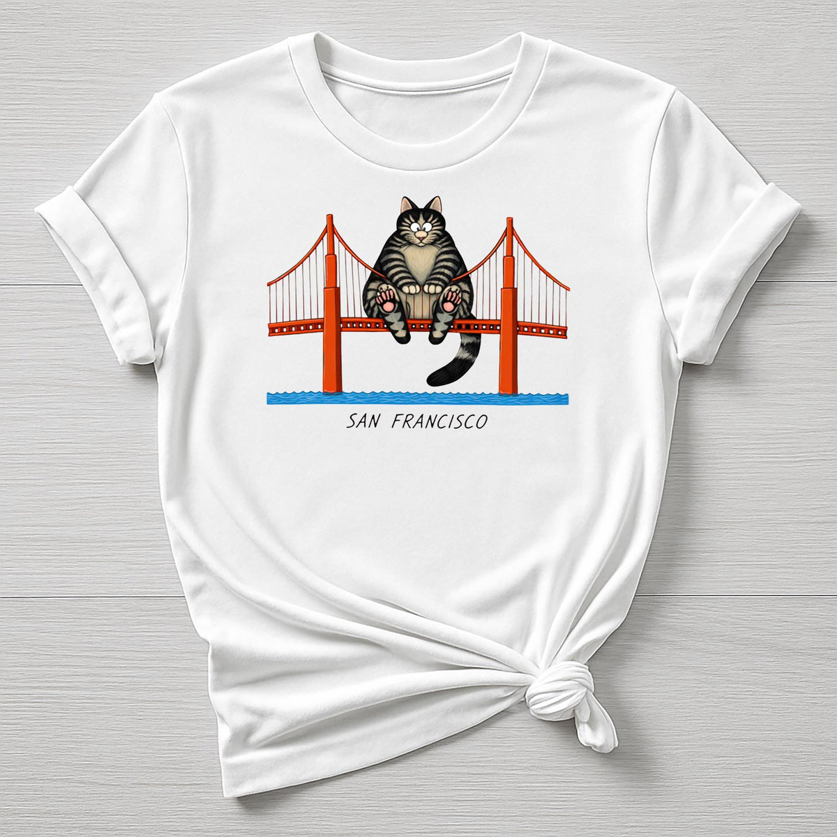 Dr Grace Movie Parody T-Shirt : Golden Gate Bridge Cat Design, Gildan Softstyle